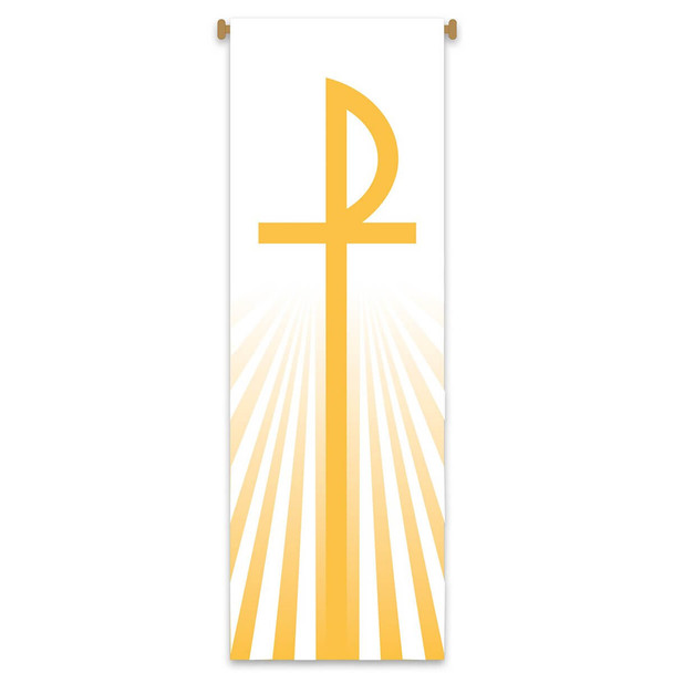 Slabbinck Banner Chi Rho Monogram of Christ 39 3/8" x 118"