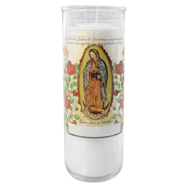 Root Day of the Dead Memorial Candle 6-7 Day Glass 12/Cs
