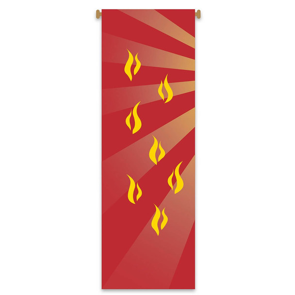 Slabbinck Banner Flames 39 3/8" x 118"