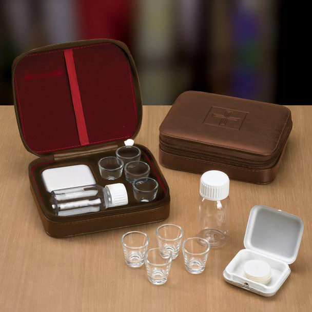 Sudbury Brass 4-Cup Portable Communion Set