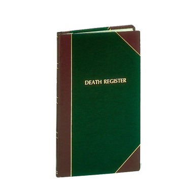 Remey Standard Death Register, 1400 Entries
