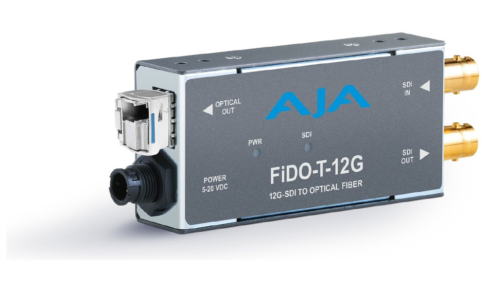 AJA FiDO-T-12G Fiber Mini Converter - Image 1 AJA FiDO-T-12G Fiber Mini Converter - Image 1