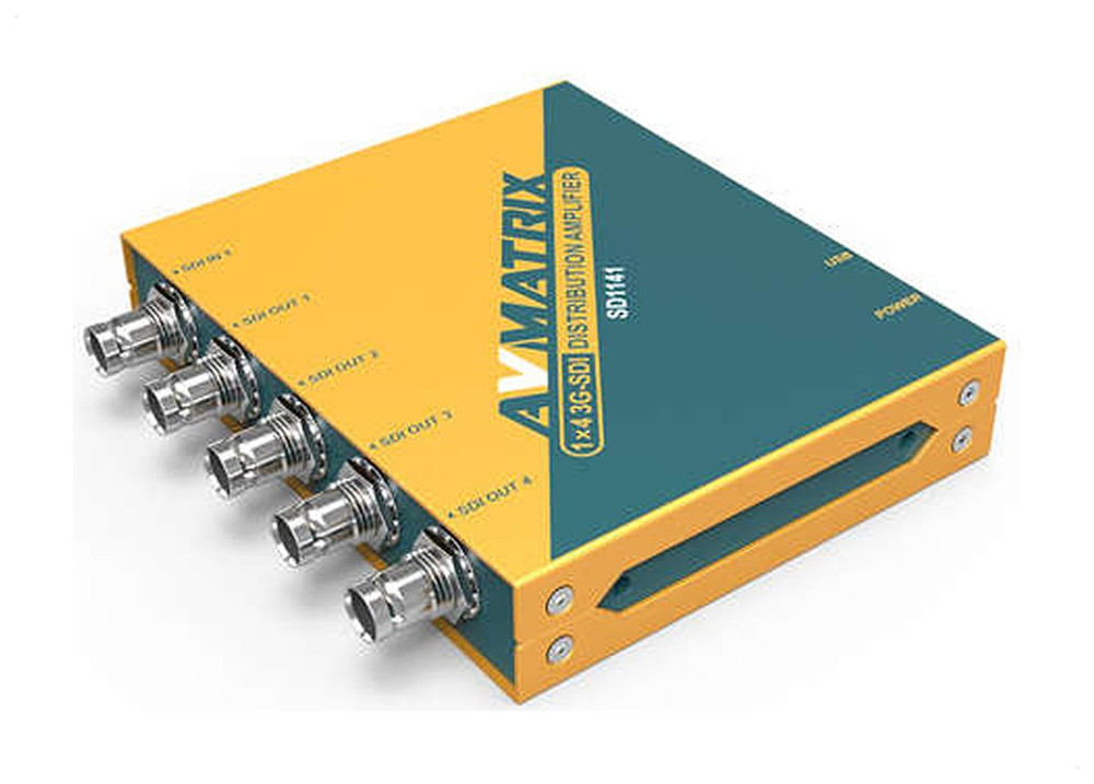 AVMatrix SD1141 3G-SDI 1×4 Reclocking Distribution Amplifer - Image 1
