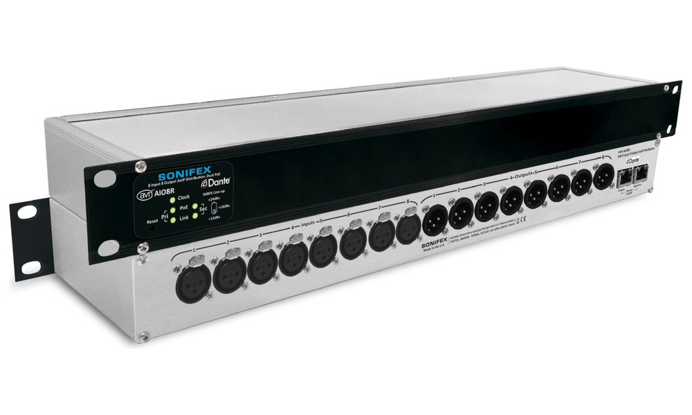 Sonifex AVN-AIO8R Dual Dante® Interface, PoE - Image 1