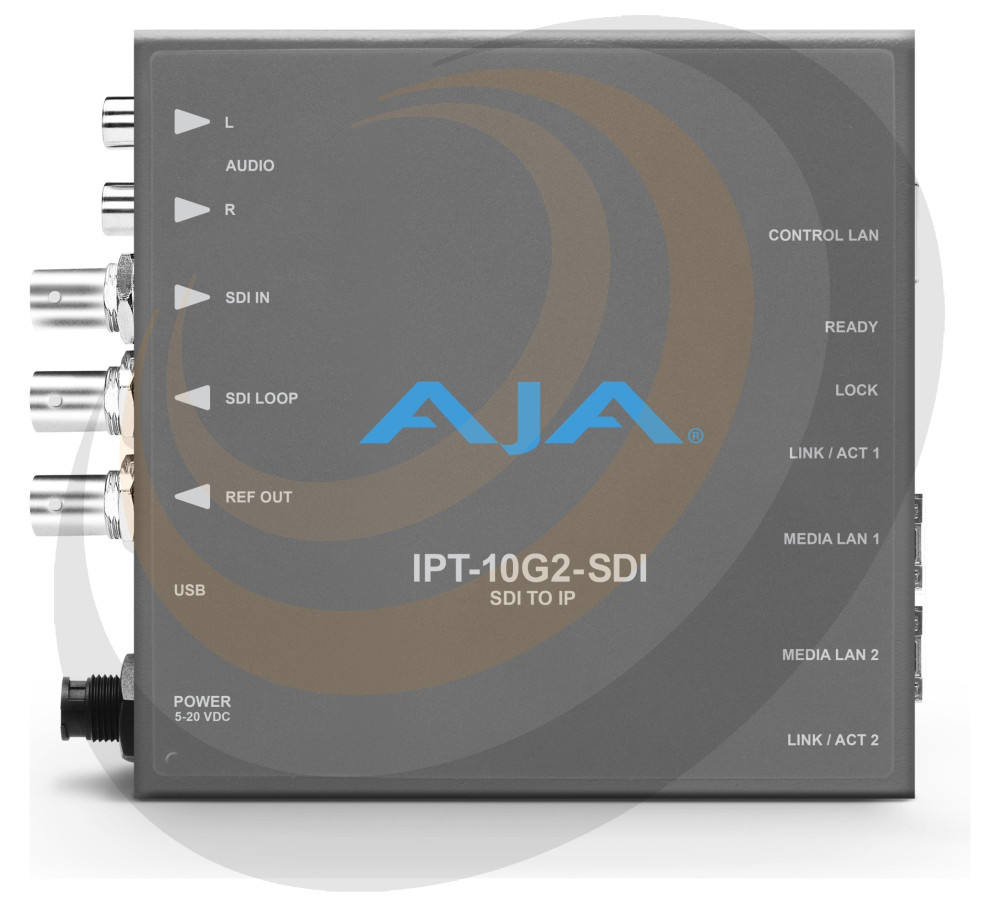 AJA 3G-SDI to SMPTE ST 2110 Video and Audio IP Encoder - Image 1