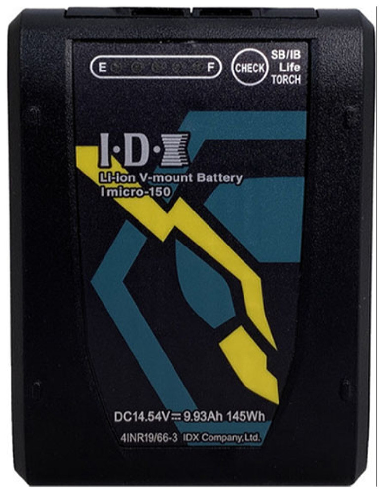 IDX Micro (145Wh) High Load Li-ion V-Mount Battery with 2x D-Taps - Image 1