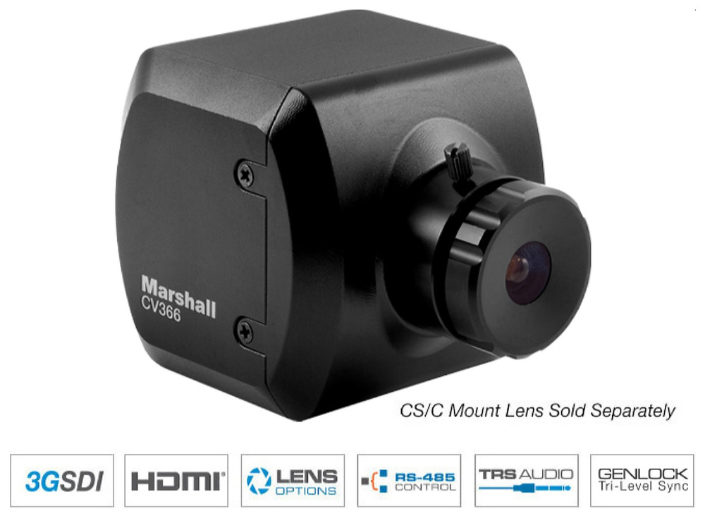Marshall Compact Camera (CS mount ready) with Genlock - Image 1