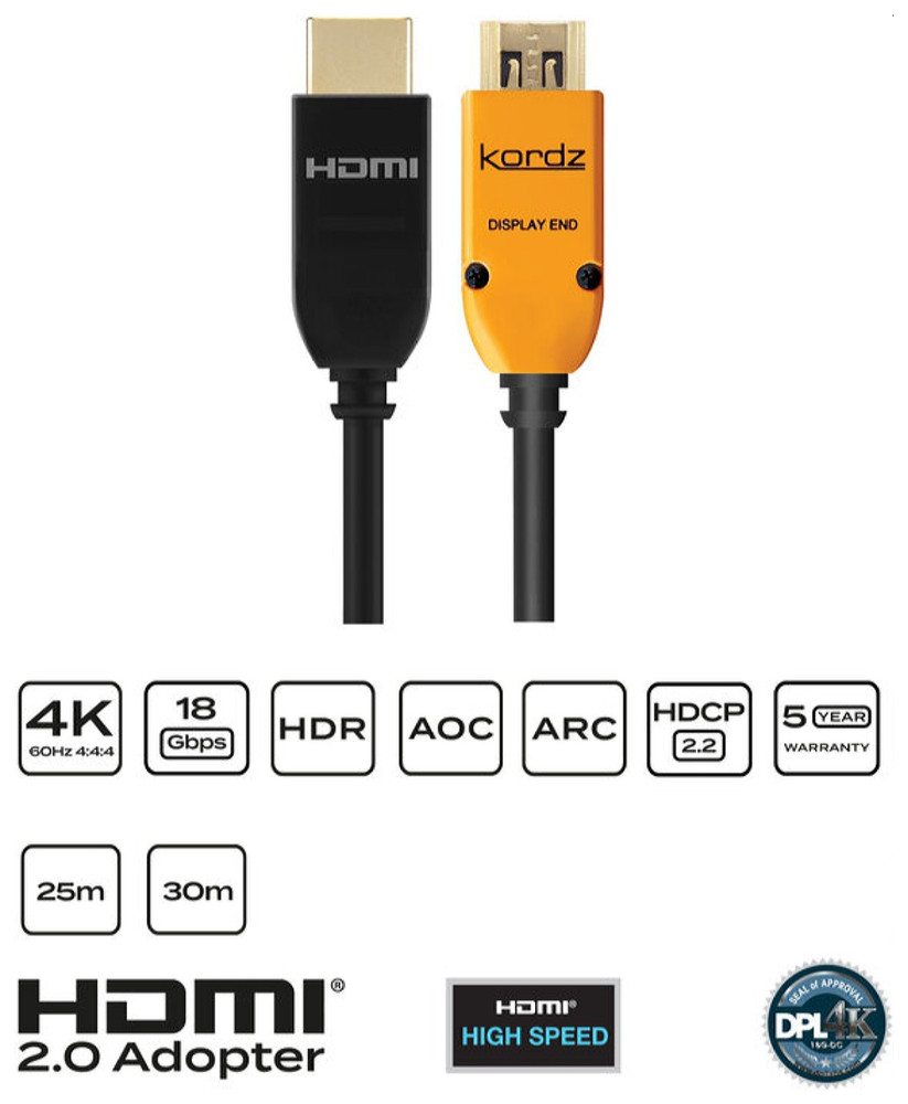 Kordz Lead - PRS3 HDMI - Optical - 25.0m - Image 1