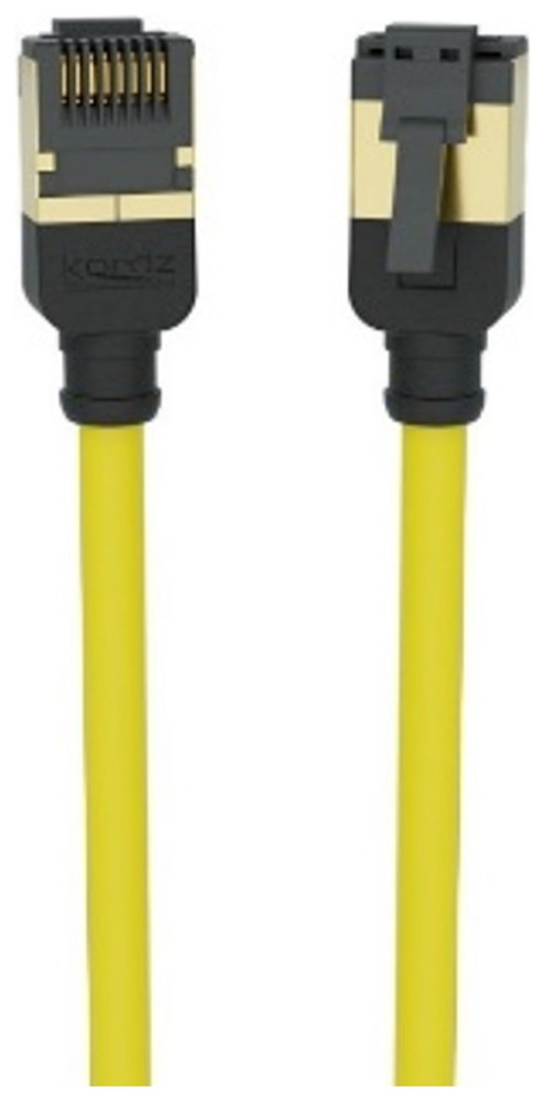 Kordz Lead - PRS CAT6A Slim - Yellow - 0.75m - Image 1