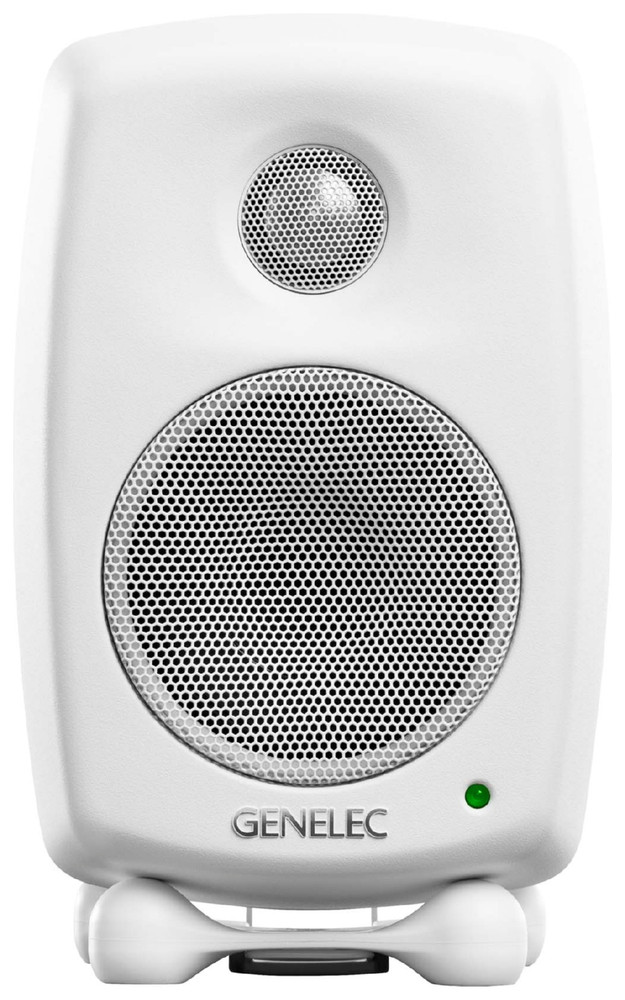 Genelec 8010A 3" Two-Way Active Nearfield Studio Monitor, White - Image 1