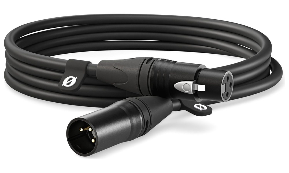 RØDE XLR-CABLE - Premium XLR Cable - 3m Black - Image 1 RØDE XLR-CABLE - Premium XLR Cable - 3m Black - Image 1