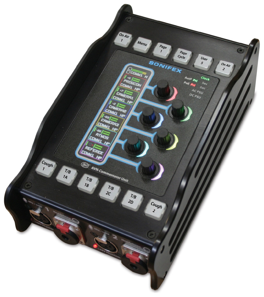 Sonifex Dante Commentary Unit for 2 Commentators - Image 1