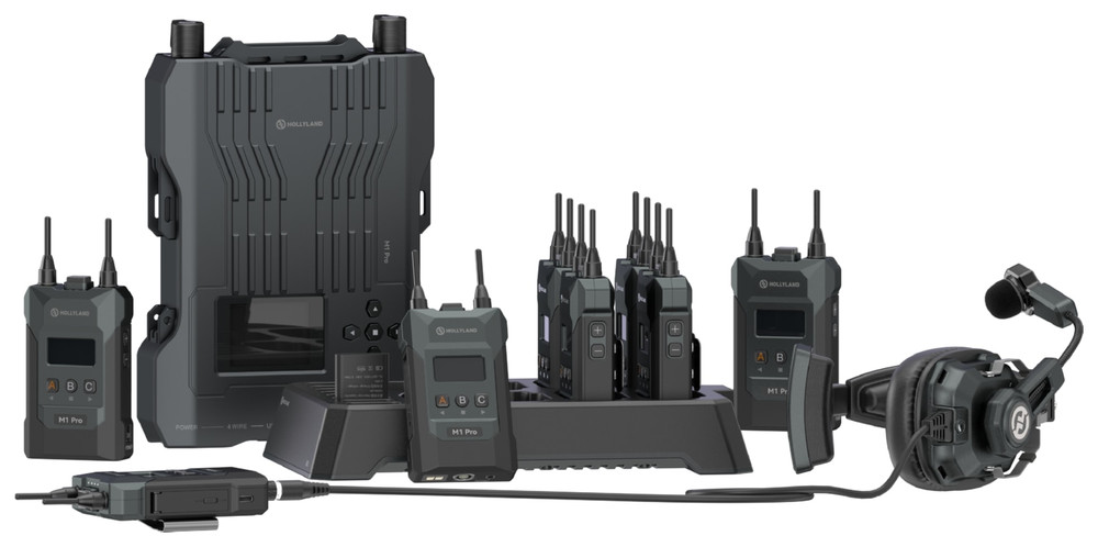 Hollyland Solidcom M1 Pro Wireless Intercom System - 8 Beltpacks & Double-Ear Headsets - Image 1