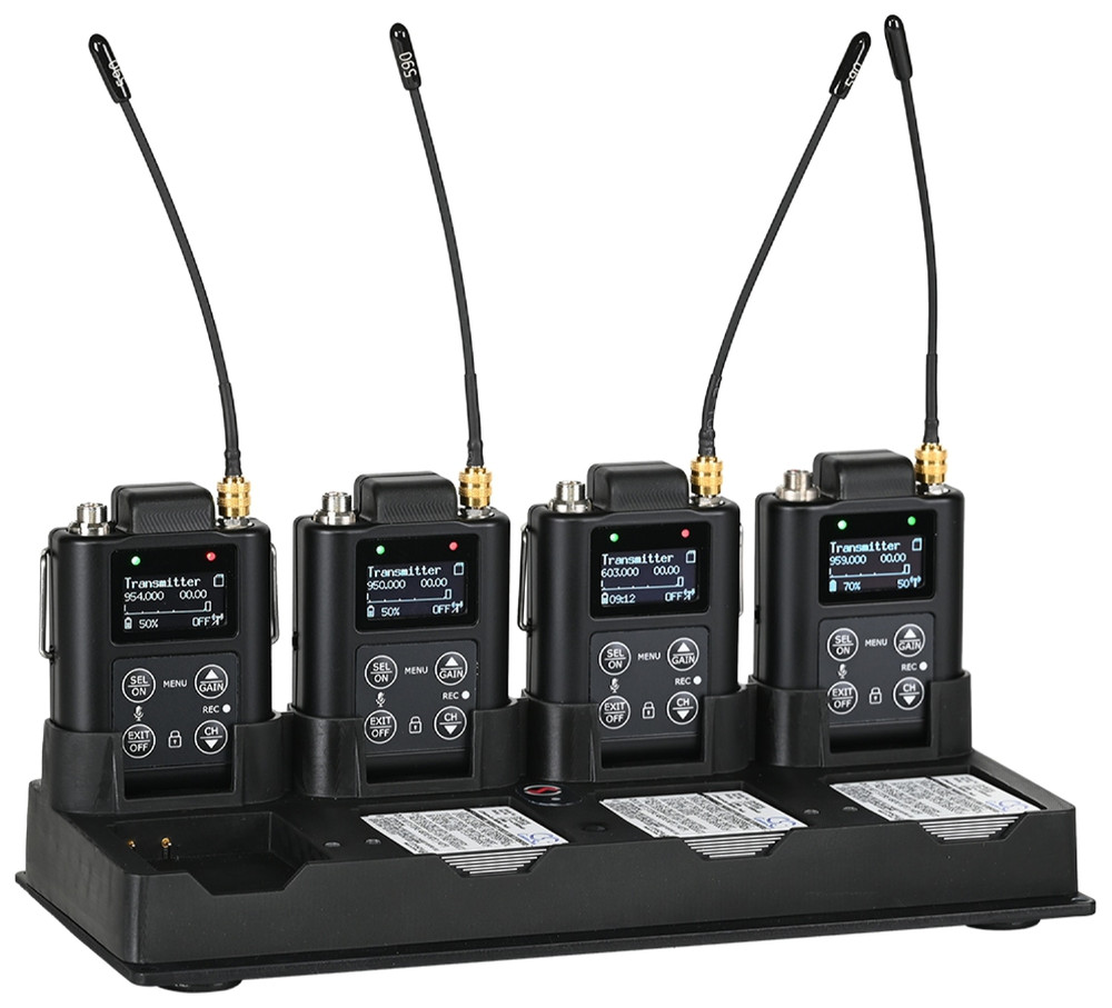 Wisycom LBC61 - Multiple battery charger - 4x slots for MTP61 XL + 4x slots for XL batteries (WSY-LBC61XL) - Image 1