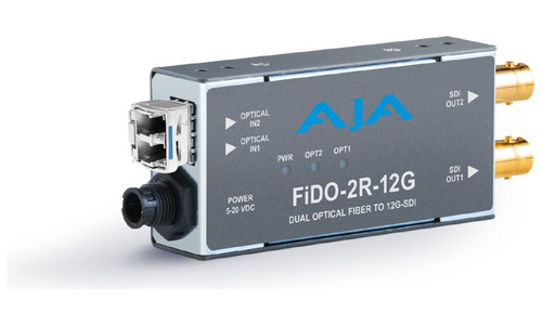 AJA FiDO-2R-12G Fiber Mini Converter - Image 1