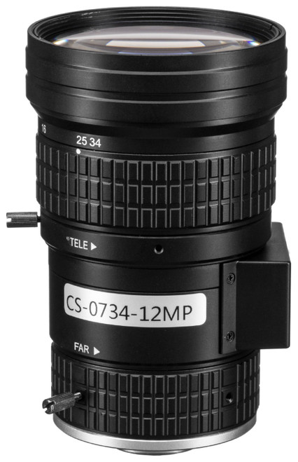 Marshall 12MP 7~34mm F1.0 4K/UHD Varifocal CS mount lens - approx. 54°~ 17° (Horz. AOV on CV402) - Image 1