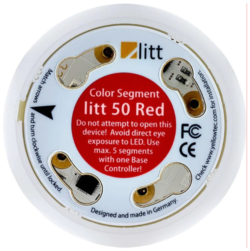 Yellowtec YT9301 Litt 50/35 Color Segment, Ø 51mm, Height 41mm - Red - Image 1