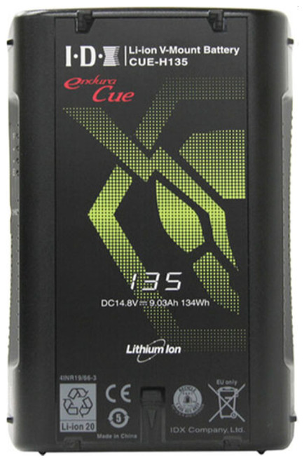IDX 134Wh Li-ion V-Mount Battery with 1x D-Tap - Image 1