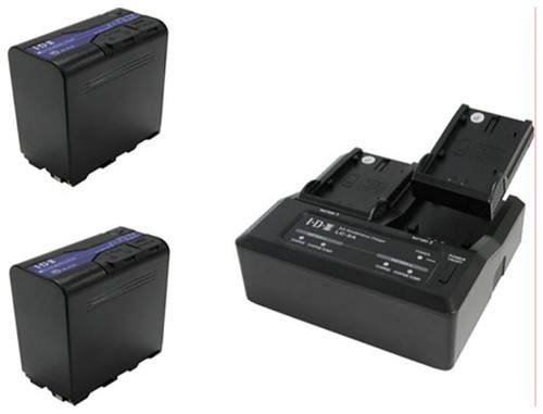 IDX Bundle Includes 2 x ID-SL-F70 Batteries and 1 x ID-LC-2A 7.4V/7.2V 2ch Simultaneous Charger - Image 1