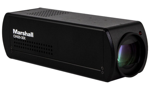 Marshall Compact 30x UHD60 Zoom 8.5MP Camera (IP, 12GSDI, HDMI) - Image 1