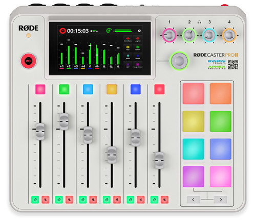 RODE RODECaster Pro II - Integrated audio production studio, White - Image 1