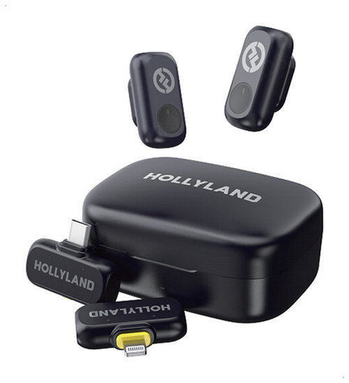 Hollyland Lark A1 Wireless Microphone Combo Kit for 2 person (Black) Shipping Now - Image 1