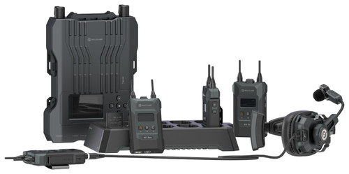 Hollyland Solidcom M1 Pro Wireless Intercom System - 4 Beltpacks & Single-Ear Headsets - Image 1