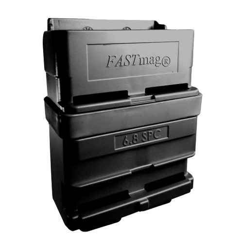 Fastmg 6 point 8 belt version in black color, on a white background.