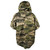 Back view of a Carcajou Tactical A-tacs ix Badger hood against a white background.