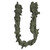 Carcajou Tactical  Ranger green Ghillie Wrap 3D folde dinto a U shape over a white background.