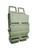 Back side of a  FASTmag  five five six molle version in camo green color in a perspective view over a white back ground. Back side of a  FASTmag  five five six molle version in camo green color in a perspective view over a white back ground.