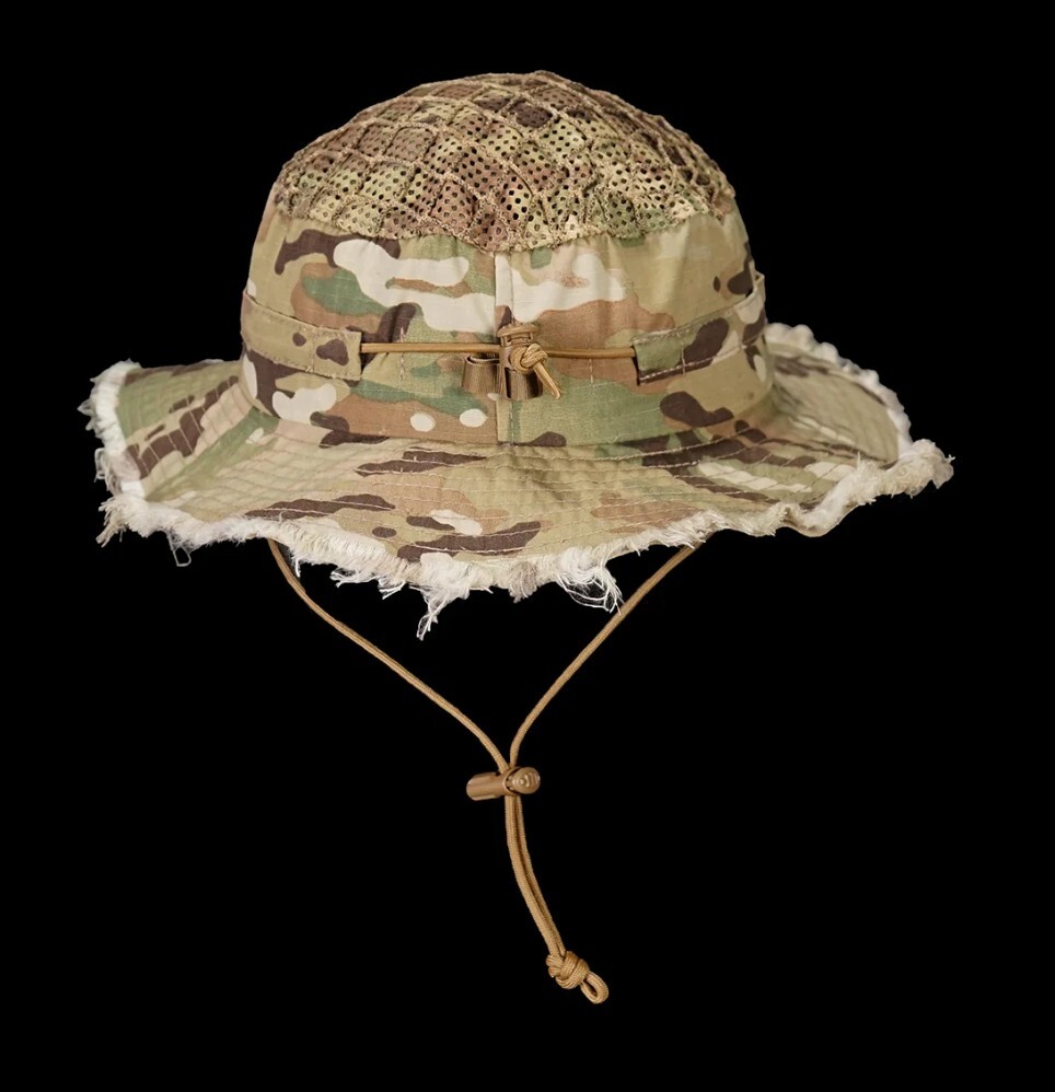 Rear view of jungle boonie hat