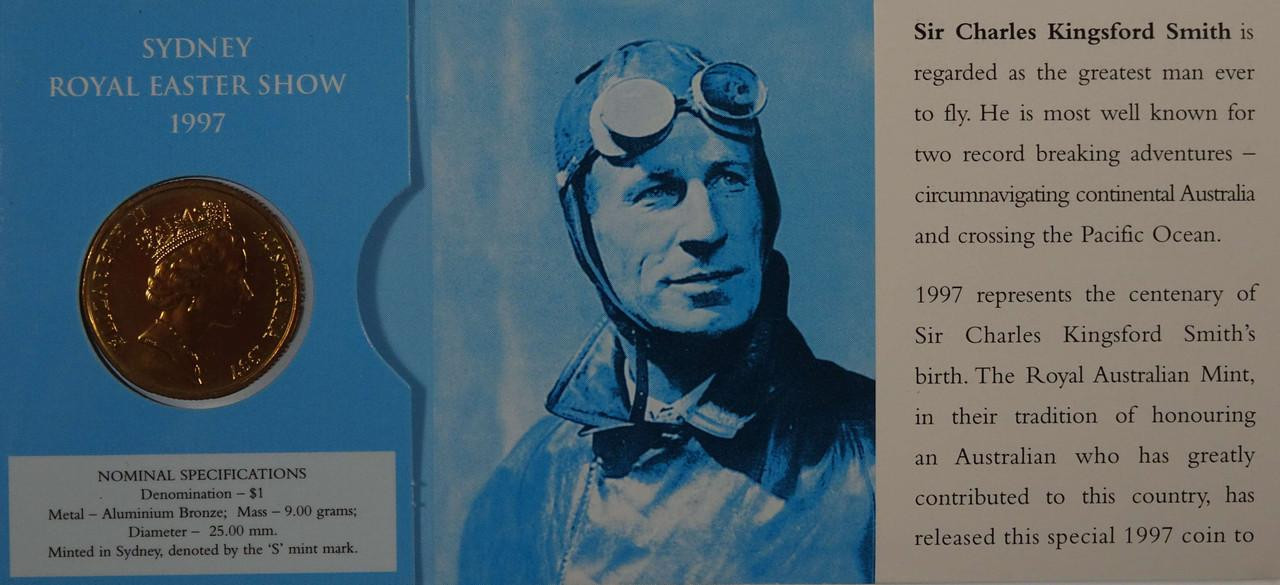 1997 1 Unc S Mint Mark Coin Sir Charles Kingsford Smith