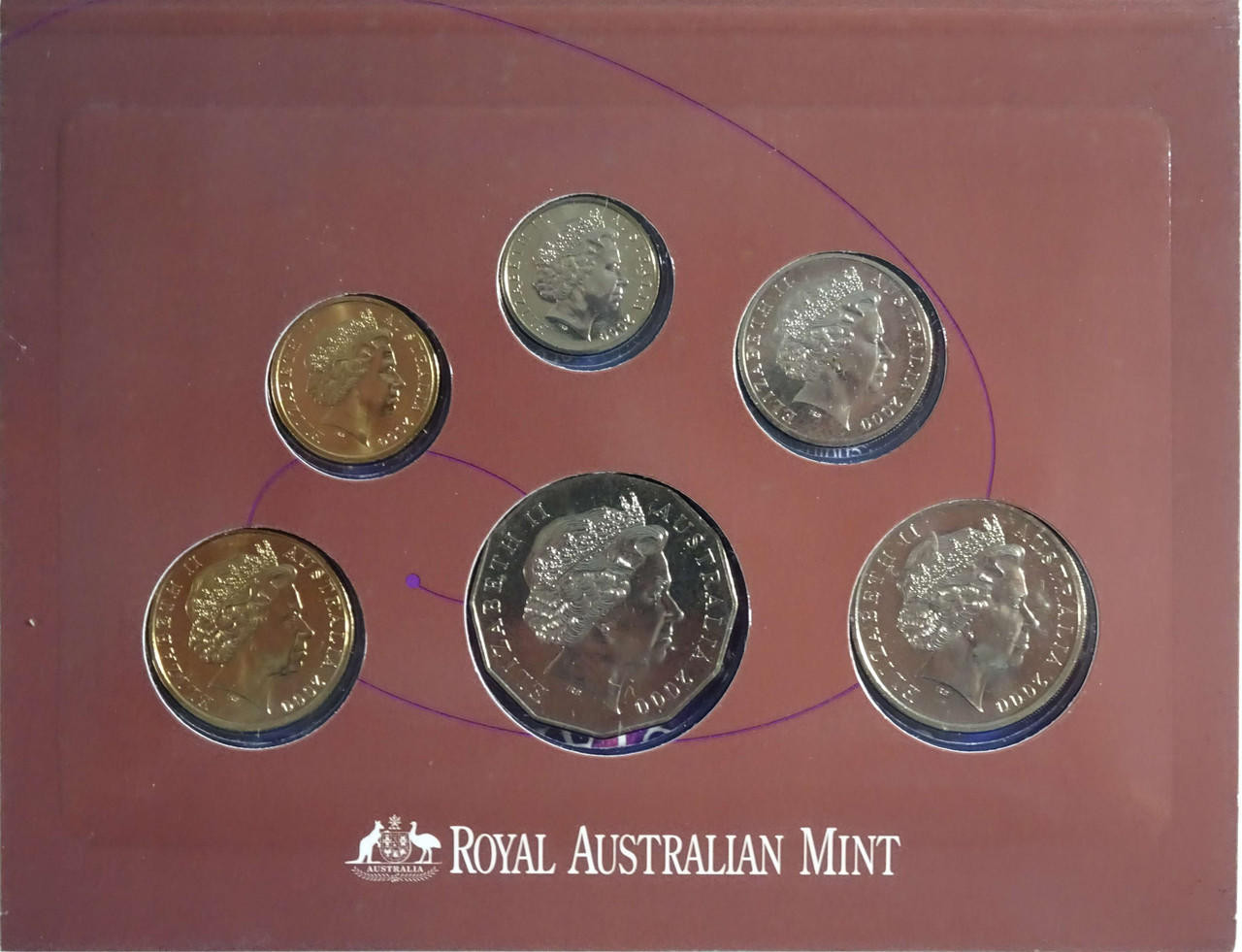 オーストラリア プルーフコインセット2000年　Millennium Year 2000 Uncirculated Coin Set Millennium Celebration