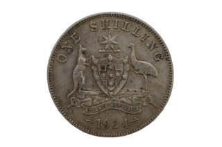 1934 Shilling George V Low Mint in Very Fine Condition