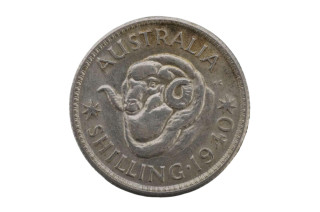 1940 Shilling George VI Low Mint in Almost EF Condition