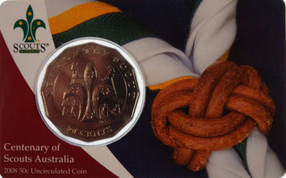 2008 50 Cents Uncirculated Coin Centenary of Scouts Australia