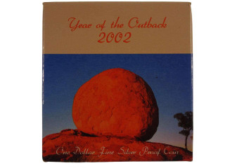 Year of the Outback 2002 One Dollar Fine Silver Proof Coin Year of the Outback 2002 One Dollar Fine Silver Proof Coin
