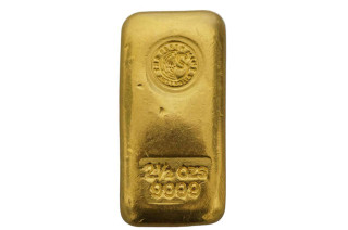 Perth Mint 2.5oz 9999 Fine Gold Cast Bullion Bar