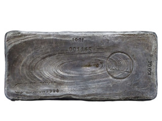 Harrington 100oz 9998 Fine Silver Vintage Poured Bullion Bar