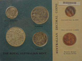 1966 Uncirculated Coin Set Blue Card
