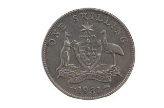 1931 Shilling George V in Almost Extremely Fine Condition