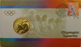 2000 $5 Athletics Sydney Olympic Philatelic Numismatic Cover