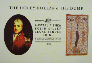 The Holey Dollar & The Dump Solid Silver Coins Commemorative Issue 1988
