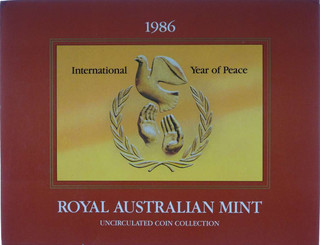 1986 Uncirculated Coin Collection International Year of Peace