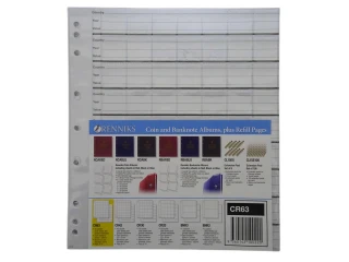 Renniks Coin Album Plastic Refill Pages, 63 Pockets, Pack of 10