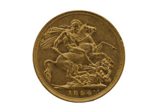 1894 Sydney Mint Gold Full Sovereign in Very Fine Condition