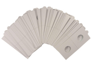 20 mm 2x2 Coin Holders Non-Adhesive to Staple Pack of 50