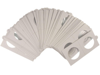 32.5 mm 2x2 Coin Holders Non-Adhesive to Staple Pack of 50