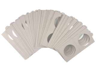 35 mm 2x2 Coin Holders Non-Adhesive to Staple Pack of 50